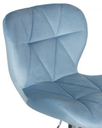 Стул барный ДОБРИН БАРНИ (пудрово-голубой велюр (МДЖ9-74)) 2 шт / DOBRIN BARNY (MJ9-74))