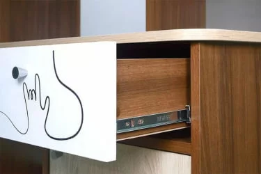 Стол компьютерный Котофей Орех Дуб Сонома Белый