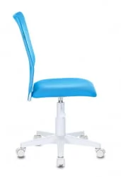 Кресло детское Бюрократ KD-9 (пластик белый) Голубой