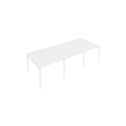 Переговорный стол (3 столешницы) Metal System Б.ПРГ-3.1 Белый