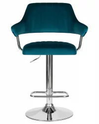 Стул барный DOBRIN CHARLY Морской волны велюр MJ9-99