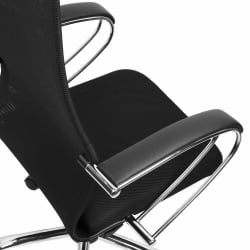 Кресло руководителя BRABIX PREMIUM Ultimate EX-800 хром Черное