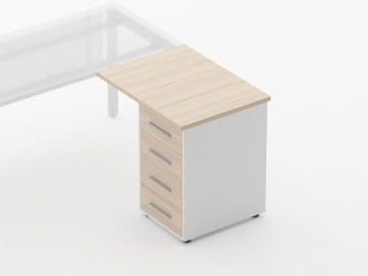 Тумба приставная Deka 9.05.08 Туя/Белый