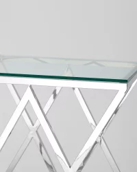 Журнальный стол ИНСИГНИЯ 55x55 Серебро