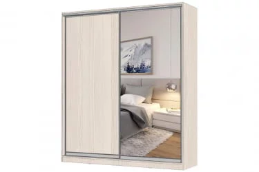 Шкаф-купе 2-х дверный Виктория 2000х584х2300, Бодега светлая 20ДЛДЗ-ПППЯ-Бс 310-1657