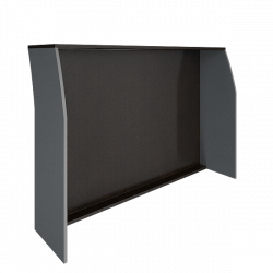 Стойка прямая 1600 Рива А.РС-4 Венге/Металлик / Riva