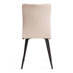 Металлический стул La Rousse NEW, велюр, бежевый/черный, 7, 45x55x93 см