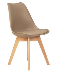 Стул обеденный ДОБРИН ДЖЕРРЙ СОФТ (ножки светлый бук, цвет сиденья бежевый (ГР-03)) 4 шт / DOBRIN JERRY SOFT (GR-03))