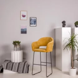 Стул барный Oscar (Б) Желт/ЛинкЗолот