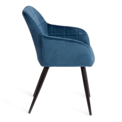 Кресло BEATA (mod. 8266) металл/ткань, 56х60х82 см, синий (G062-48)/черный