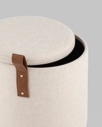 Пуф с ящиком Эркки XS белый