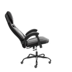 Кресло Арена металБЛ кож/зам, черный/черный карбон, 36-6/карбон черный / Arena metalBL