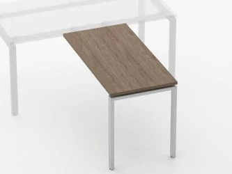 Брифинг-приставка для стола на П-обр.опорах Deka 7.10.12 Дуб Верцаска
