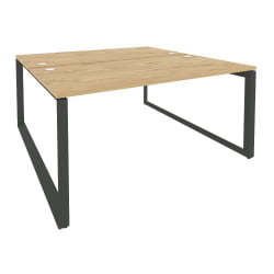 Рабочая станция на О-образном м/к ОНИКС О.МО-Д.РС-2.4.8 Тиквуд Светлый/Антрацит / ONIX O.MO-D.RS-2.4.8