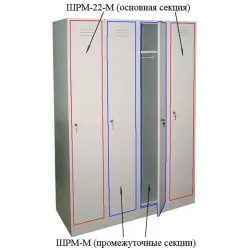 Металлический шкаф ШРМ – М (дополнит.)