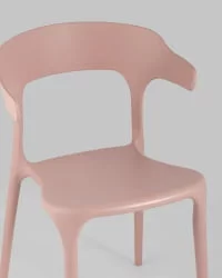 Стул пластиковый Neo с подлокотниками Пыльно-розовый