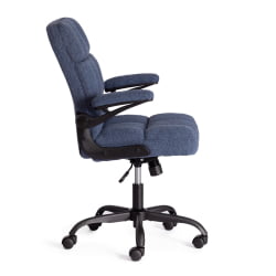 Кресло офисное Лугано ткань теддй, темно-синий / Lugano teddy,