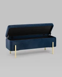 Скамья Болейн gold велюр Синий