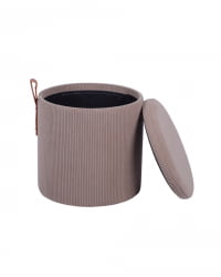 Пуф Руни S с ящиком вельвет коричневый