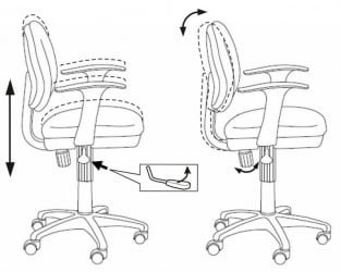 Кресло детское Бюрократ CH-W356AXSN/15-55