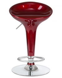 Стул барный ДОБРИН БОМБА (бордовый металлик) 2 шт / DOBRIN BOMBA