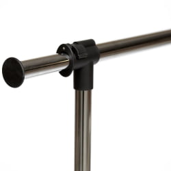 Гардеробная вешалка для одежды NY-3294 металл, 84-125*43*102-167см, хром/черный