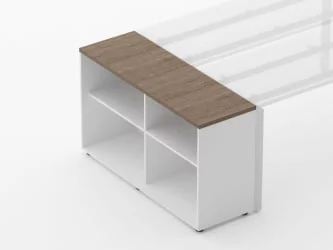 Тумба открытая Дека 9.01.125 Дуб Верцаска/Белый / Deka