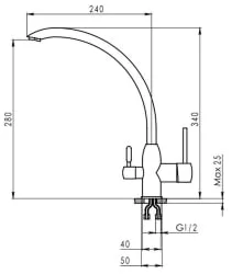Смеситель GRANULA 2167 Песок