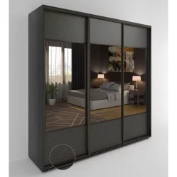 Шкаф-купе 3-х дверный Акцент-Дуэт КЛ 2400х600 Венге