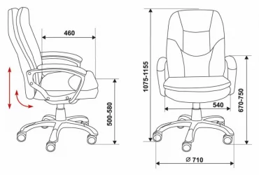Кресло руководителя Бюрократ CH-868N/BLACK