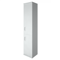 Шкаф высокий узкий правый Riva А.СУ-1.3 Пр Белый