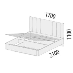 Кровать с подъёмным механизмом Николь 901.21