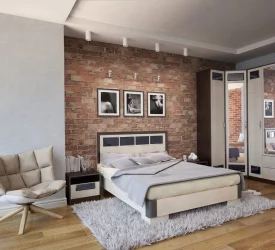 Односпальная кровать Венера 900 Дуб млечный-венге