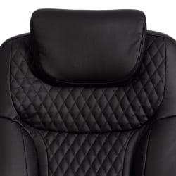 Кресло офисное Trust (max) кож/зам, черный/черный стеганный/черный, 36-6/36-6/36-6/06