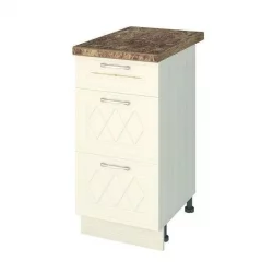 Стол кухонный (3 ящика с системой плавного закрывания) Тиффани 19.90