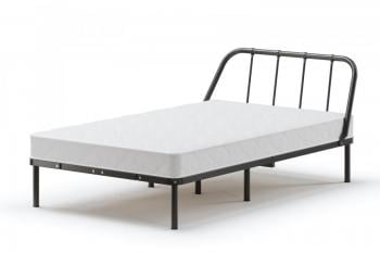 Кровать Мира с ортопедическими латами Материал фасада: Металл; Спальное место: 1400х2000 мм; Цвет: Серый