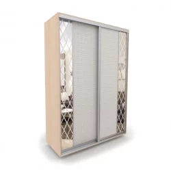 Шкаф-купе 2-х дверный Акцент-Вера КР 1200х600  Дуб молочный