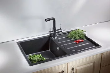 Кухонная мойка ГРАНУЛА 8601 Графит / GRANULA