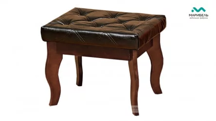 Банкетка Кожа Terra 100/Орех темный массив