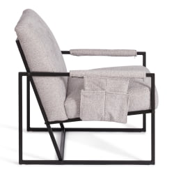 Кресло Charli LUX/Чарли Люкс велюр/букле, VT shape silver, 70х80х82 см