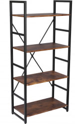Стеллаж офисный WS-01 burnt