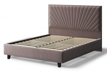 Кровать Леона, 2000кс1600мм, кофе / 2000x1600мм,