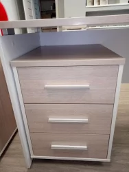 Тумба подкатная Deka 9.05.01 Дуб Сантана светлый/Белый