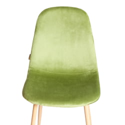 Металлический стул BREEZE (mod. JSC-58) Велюр/металл , 44 х 53 х 86 см, Green (зеленый) HLR54 / натуральный