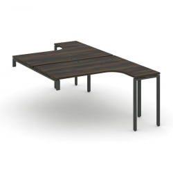 Рабочая станция-надставка на опорные тумбы CONCEPT CN.DSAN-003 Дуб Мали Антрацит