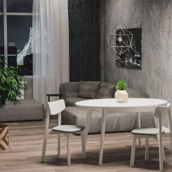 Стул с мягким сиденьем Вега Санд жаккард Дуб золотой / Sand