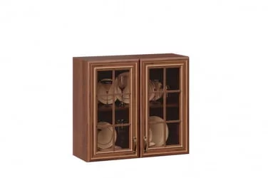 Шкаф кухонный 800 со стеклом Кантри ЛД 235.275.000 Ноче Таволато