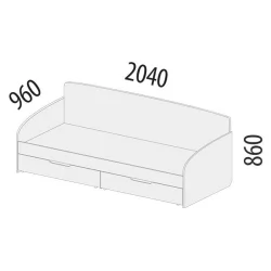 Кровать Аляска 501.11
