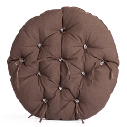 Кресло CLOUDE HOME рогожка/металл, 97х98х90-96см, коричневый, 3М7-147