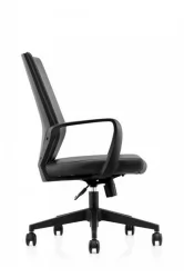 Кресло офисное СОЮЗ LB Черная экокожа